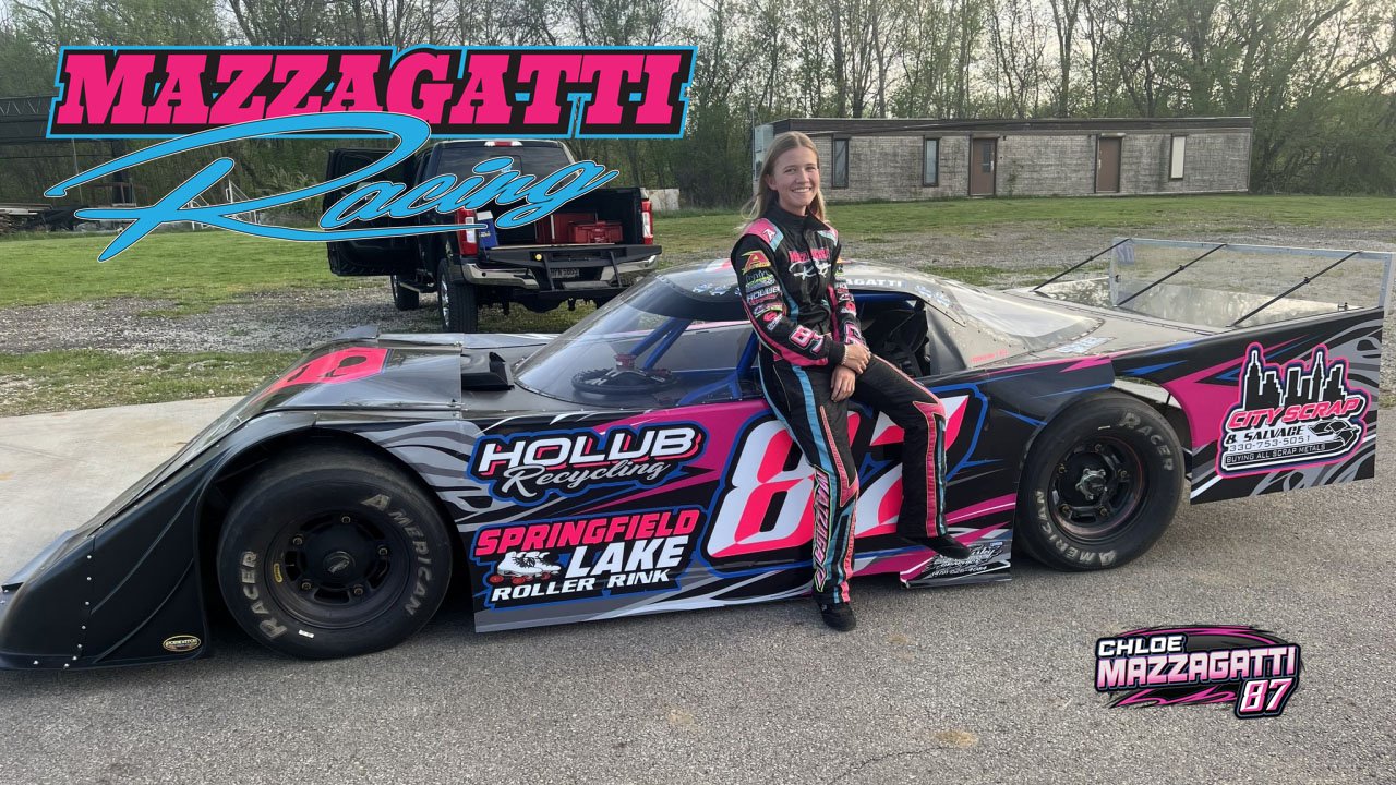 Chloe Mazzagatti with the 2025 Super Outlaw Late Model