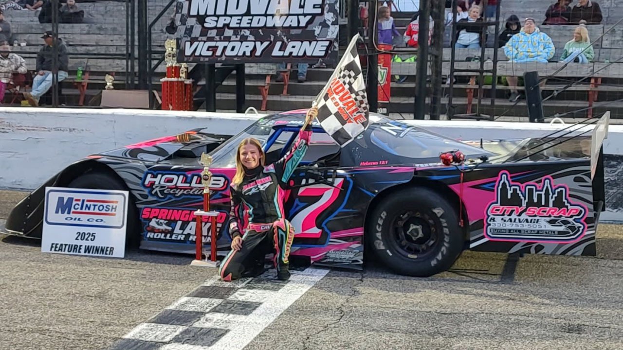 Chloe Mazzagatti - first Super Outlaw Late Model Victory